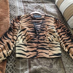 Réalisation Par Kaia Top in Tiger Print